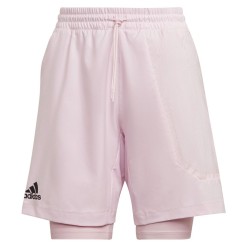 Men's shorts Adidas US Series 2in1 7" - clear pink