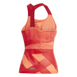 Women's top Adidas W Y-Tank Olympic HEAT.RDY - app solar red/scarlet