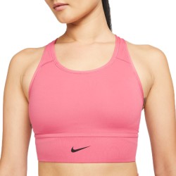Women's bra Nike Dri-Fit Swoosh Long Line Bra W - archaed pink/black