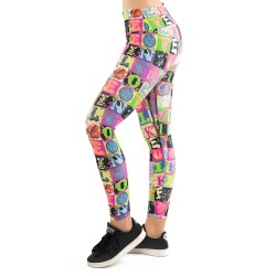 Women's leggings Lucky in Love Rockin Rococo Hi-Lucky Lane Legging Women - multicolor