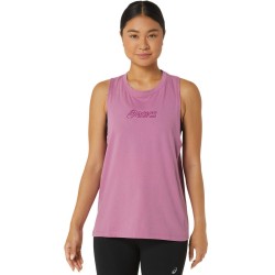 Women's top Asics Logo Tank - soft berry