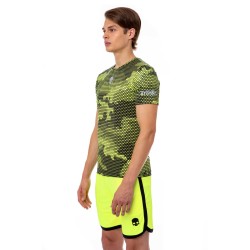 Men's T-shirt Hydrogen Tech Camo Tee Man - camo fluo yellow/black