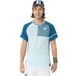 Men's T-shirt Asics Match Short Sleeve Top - aquamarine