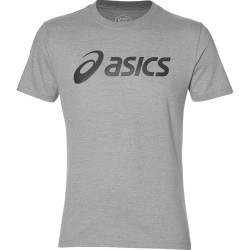 Men's T-shirt Asics Big Logo Tee - mid grey heather/dark grey
