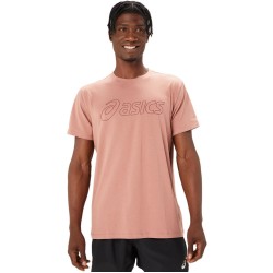 Men's T-shirt Asics Logo Short Sleeve T-Shirt - umeboshi/antique red