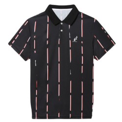 Men's Polo T-shirt Australian Ace Polo Shirt With Stripes - nero