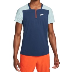 Men's Polo T-shirt Nike Court Dri-Fit ADV Slam Polo - midnight navy/glacier blue/white