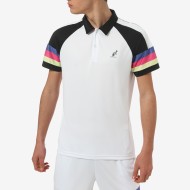 Men's Polo T-shirt Australian Ace Polo with Printed Insert - bianco