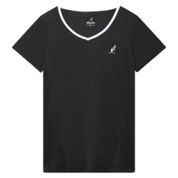 Women's T-shirt Australian T-Shirt Ace With Back Split - black