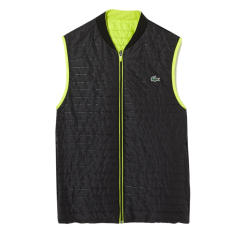 Men's vest Lacoste SPORT Padded And Reversible Vest Jacket - yellow/black