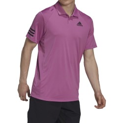 Men's Polo T-shirt Adidas Club 3STR Polo - semi pulse lilac