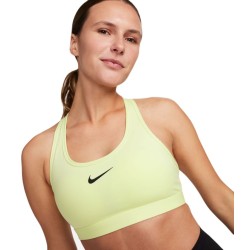 Women's bra Nike Swoosh Medium Support Non-Padded Sports Bra - luminous green/black