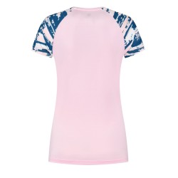 Women's T-shirt K-Swiss Tac Hypercourt Round Neck Top Melange - cher blos