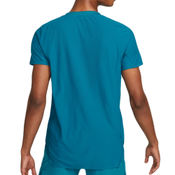 Men's Polo T-shirt Nike Court Dri-Fit Adventage Slam Tennis Polo - green abyss/white