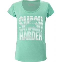 Girls' T-shirt Babolat Exercise Message Tee Girl - cockatoo heather