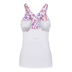 Women's top EA7 Women Jersey Tank - white