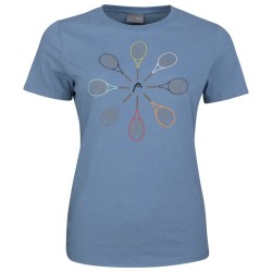 Girls' T-shirt Head Racquet T-Shirt G - infinity blue