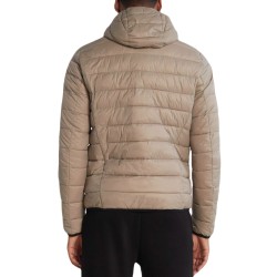 Men's jacket BOSS Water-Repellent Puffer Jacket With Branded Trims - light/pastel green