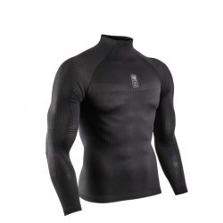 Men’s compression clothing Compressport 3D Thermo 50g LS Tshirt - black