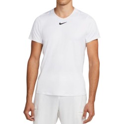 Men's T-shirt Nike Men's Dri-Fit Advantage Crew Top - white/black