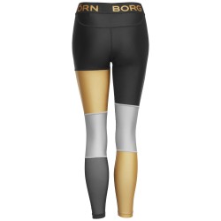 Women's leggings Bj_rn Borg Blocked Tights Cendall W - black gold