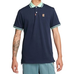 Men's Polo T-shirt Nike Polo Dri-Fit Heritage Slim2 - obsidian/mint foam