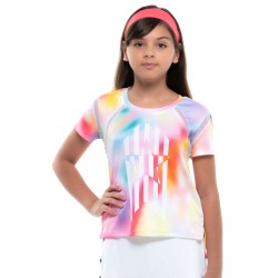 Girls' T-shirt Lucky in Love Techno Tropic Techno Star S/S Girls - punch