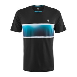 Men's T-shirt K-Swiss Hypercourt Express Crew Tee 2 - limo blac/algiers blue