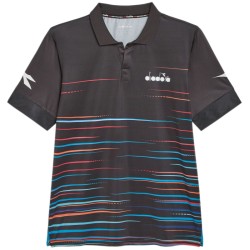 Men's Polo T-shirt Diadora SS Polo Icon - black