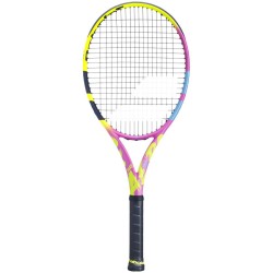 Tennis racket Babolat Pure Aero RAFA Origin - yellow/pink/blue + string + stringing
