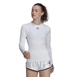 Women's long sleeve T-shirt Adidas Freelift LS TOP - white/black