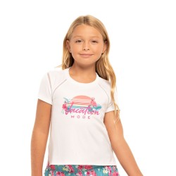 Girls' T-shirt Lucky in Love Novelty On Vacay - multicolor