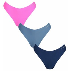 Women's panties Reebok Bonded Thong Rae Womens 3P - blue slate/atomic pink/batik blue