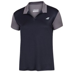 Women's polo T-shirt Babolat Play Polo Women - black/black