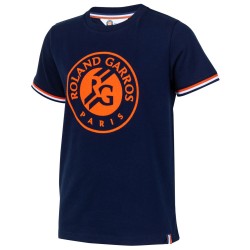 Boys' t-shirt Roland Garros Tee Shirt Big Logo K - marine