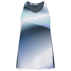 Girls' T-shirt Head Agility Tank Top - navy/print perf