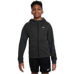Boys' jumper Nike Therma-FIT Multi+ Full-Zip Training Hoodie -black/anthracite/white