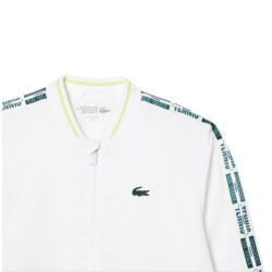 Women's jumper Lacoste Recycled Fiber Stretch Tennis Jacket - white