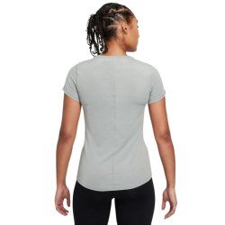 Women's T-shirt Nike One Dri-Fit SS Slim Top W - particle grey/heather/black