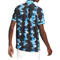 Men's Polo T-shirt Nike Print Slim-Fit Polo - baltic blue