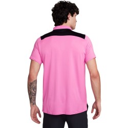 Men's Polo T-shirt Nike Court Dri-Fit Advantage Polo - playful pink/black/black