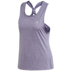Women's top Adidas Club Tie Tank - tech purple/matte silver