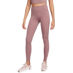 Women's leggings Nike One Dri-Fit Mid-Rise Tight - smokey mauve/white