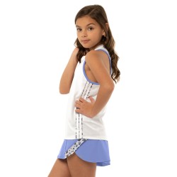 Girls' T-shirt Lucky in Love On The Prowl Party Animal V-Neck Tank Girls - white