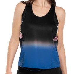 Women's top Lucky in Love Neon Lights Glow Up Tank - electric blue