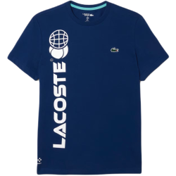 Men's T-shirt LacosteTennis x Daniil Medvedev Regular Fit T-Shirt - navy blue