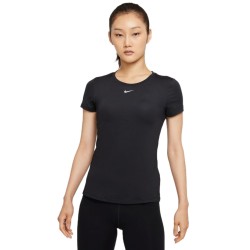 Women's T-shirt Nike One Dri-Fit SS Slim Top W - black/white