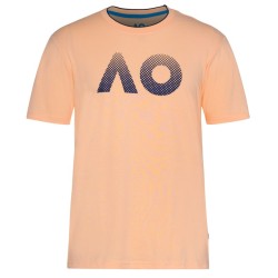 Men's T-shirt Australian Open T-Shirt AO Textured Logo - mellow peach