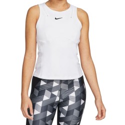 Women's top Nike Dri-Fit Slam Tennis Tank - white/black