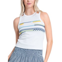 Women's top Lucky in Love Cool Urbana Finish Line Tank - white